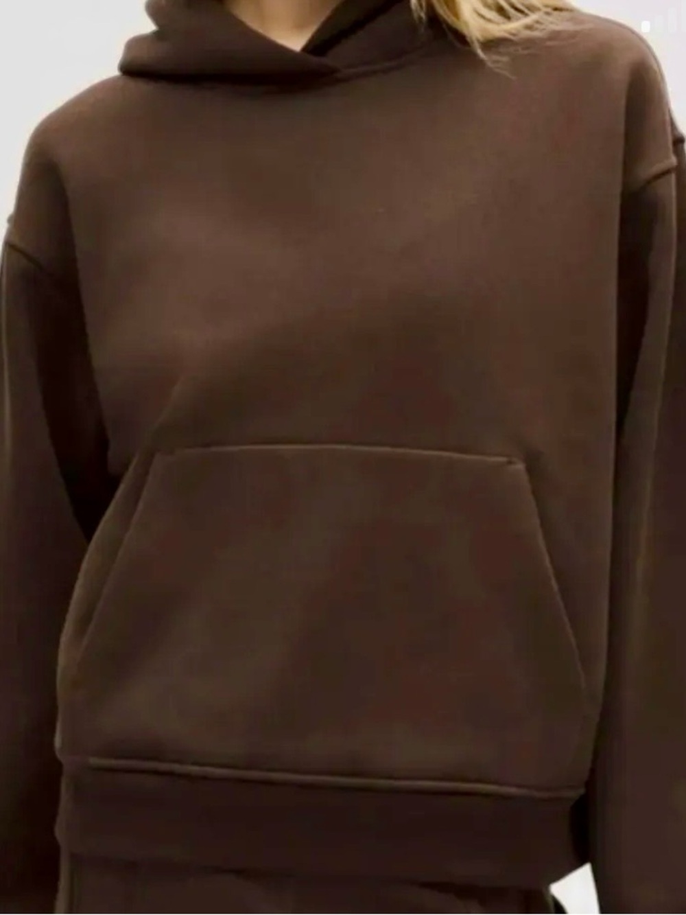 Lululemon athletica Women's Brown Steady State Pullover Hoodie Large